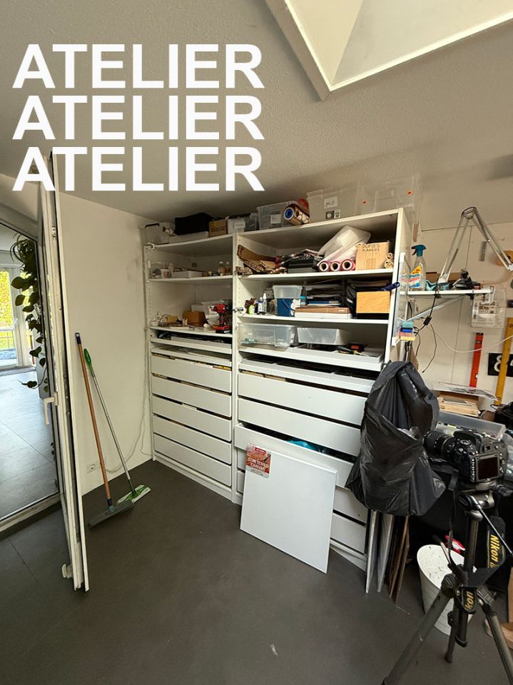atelier met rommel