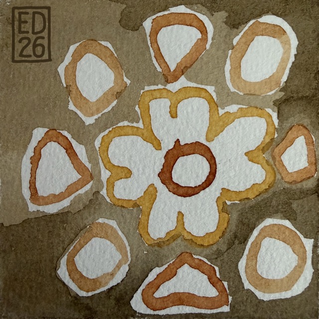 bloem motief aquarel uit 2026