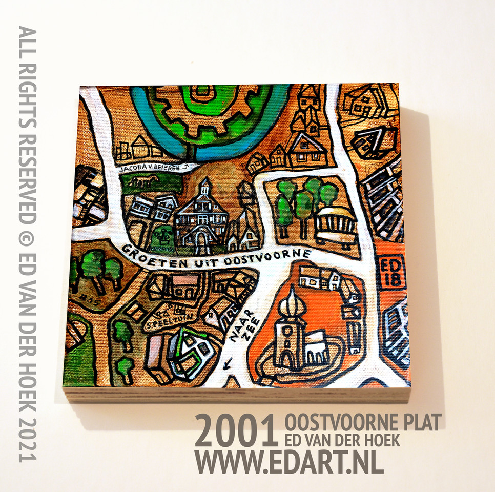 2001 Oostvoorne Plat - kunstplankje`