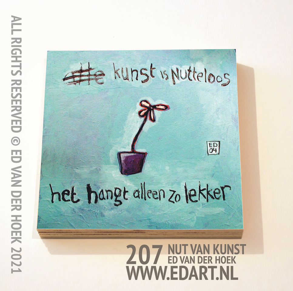 207 Nutteloos KUNSTPLANKJE`