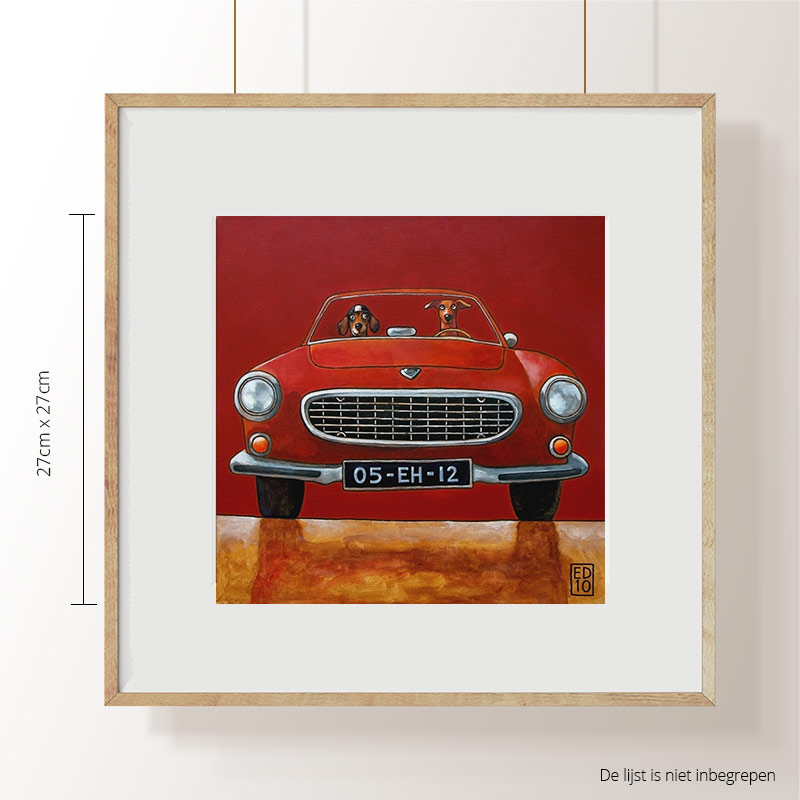 Volvo P1800 red`