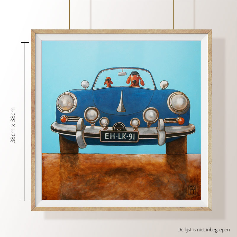 Porsche 356 blue`