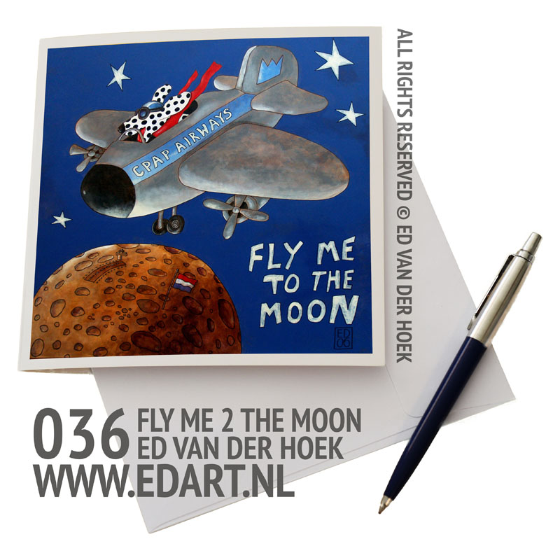 036 Fly me to the moon KAART`