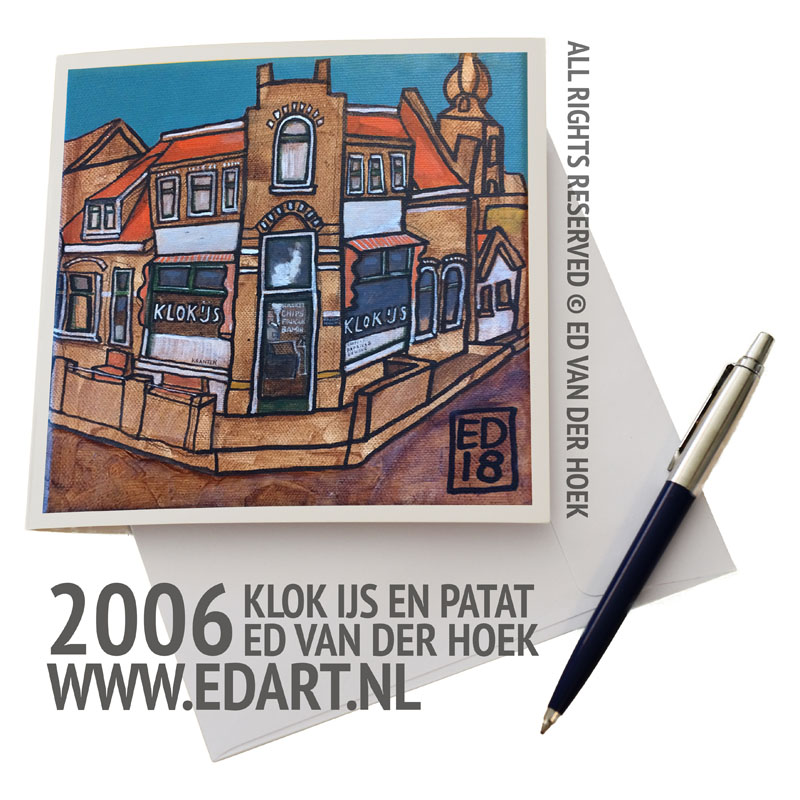 2006 Klok IJs (en patat) Kunstkaart`