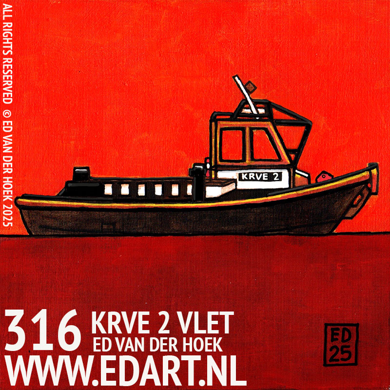 KRVE 2 VLET Origineel Schilderij`