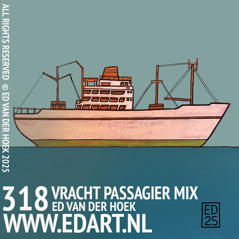 318 Vracht Passagier Mix Origineel schilderij`