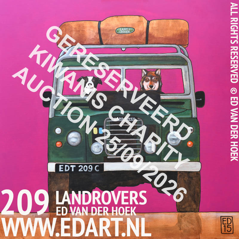 209 Landrover Series 2 origineel schilderij`